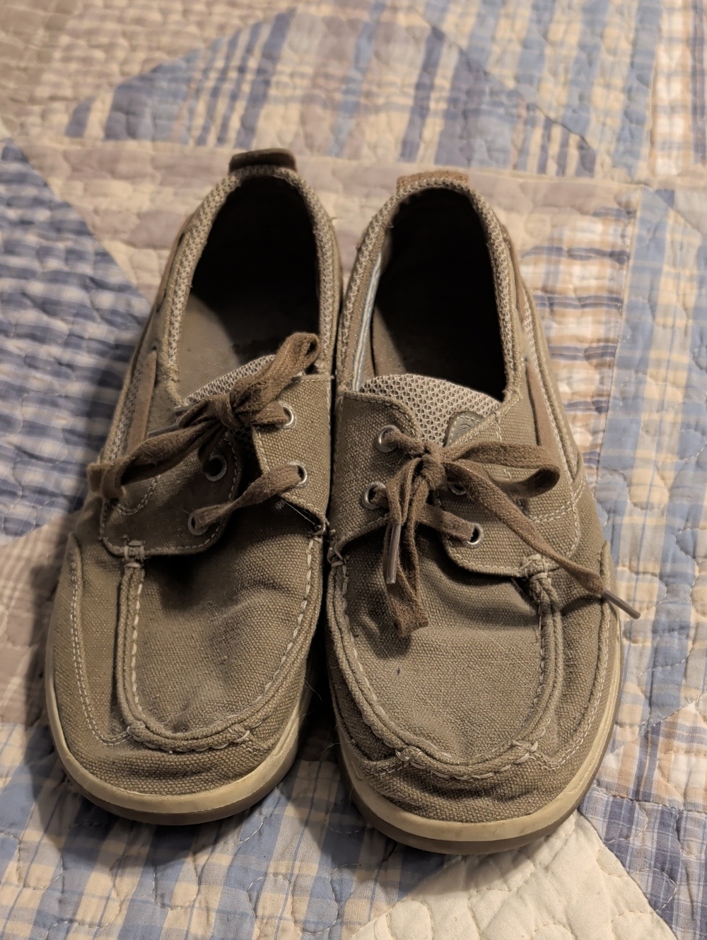 Margaritaville Taupe Boat Shoes